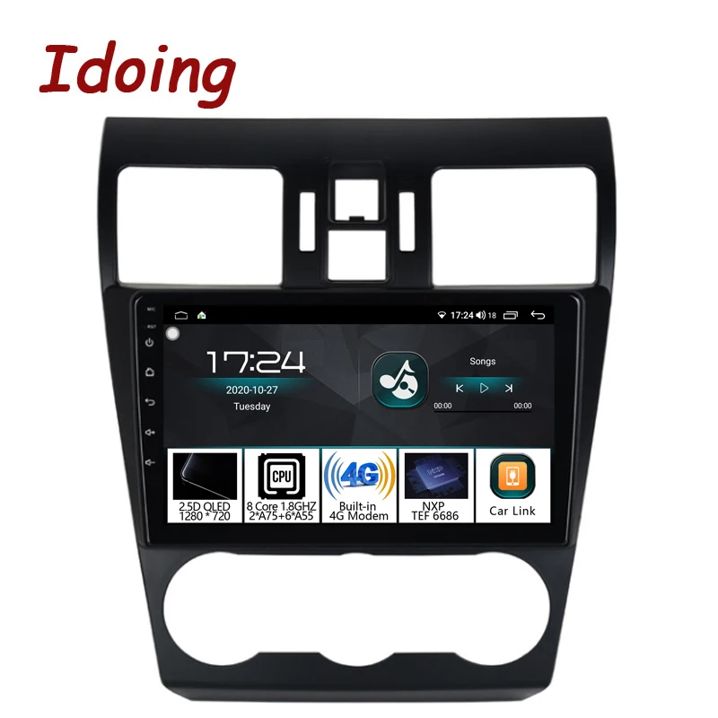 

Idoing 9"Car Android Radio Vedio GPS Multimedia Player Head Unit For Subaru WRX 2013-2015 4G+64G Navigation DSP Carplay No 2 Din