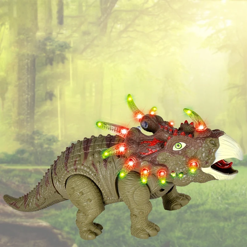 

Walking Dinosaur Electric Walk Dino Toy with LED Light and Roaring Sound for School Children Kids Child Toddler