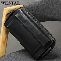 westal clutch male large capacity genuine leather ladies purse for men wristles wallet with purse phone wallets for cards 9032