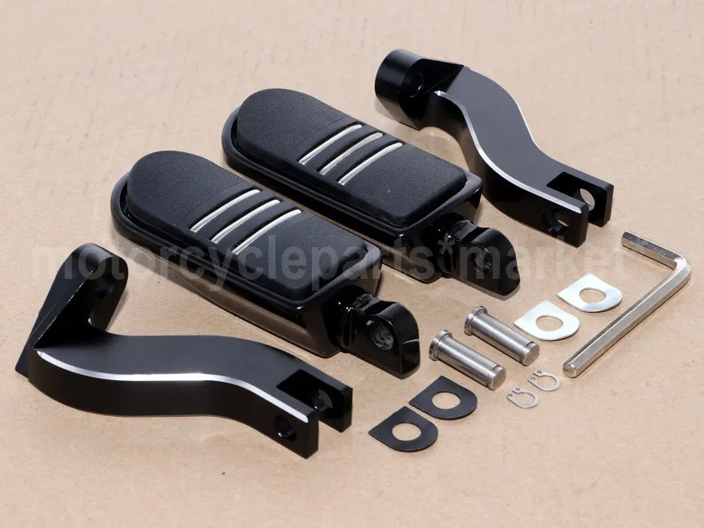 Rear Footpeg Footrest Foot Pegs Streamliner Pedals W/ Brackets For Harley Touring Road King Electra Glide 1996-2013 | Автомобили и