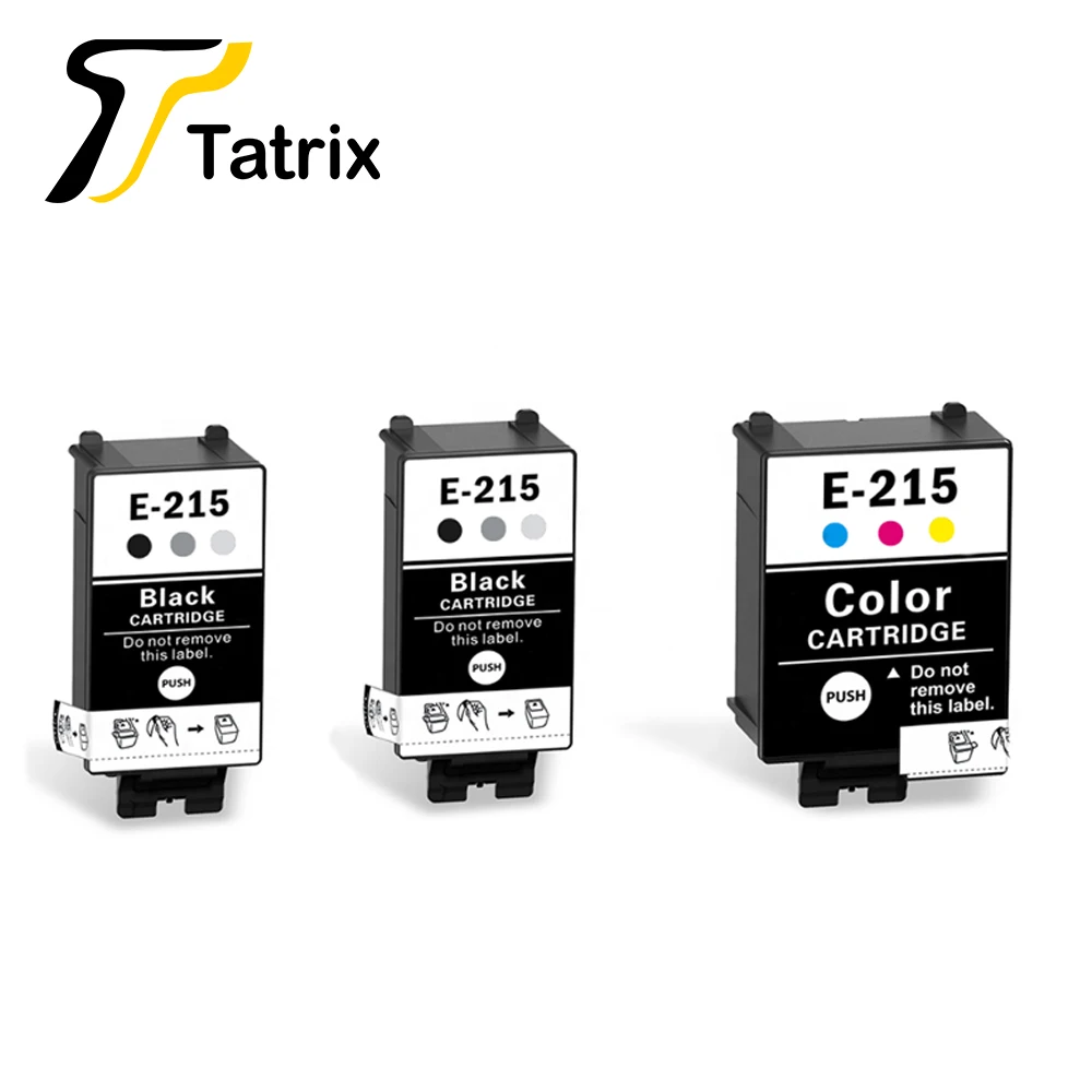 One set add 1BK Tatrix для Epson E-215 T215 BK T215 CL совместимые картриджи для Epson Workforce WF-100/WF100 принтера - Цвет: One set add 1BK