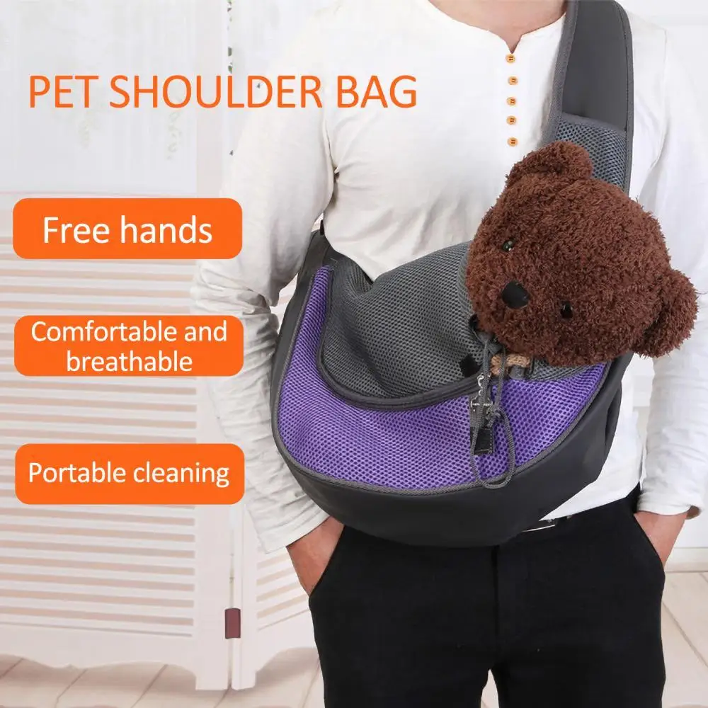 

Portable dog carrier Bag Shoulder Bag Breathable Mesh Cloth Dog Bag Outdoor Travel Pet Bag Handbag Tote Pouch dog accessories