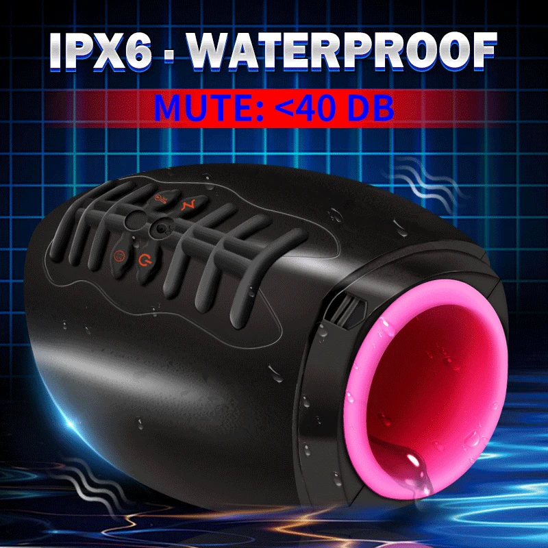 Авто сосание Отопление регби мужской мастурбатор чашка Мощный вибратор пенис