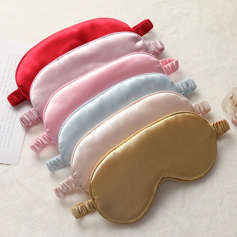 

Повязка на глаза для сна, с мешком, регулируемая, имитация шелка, 1 комплект