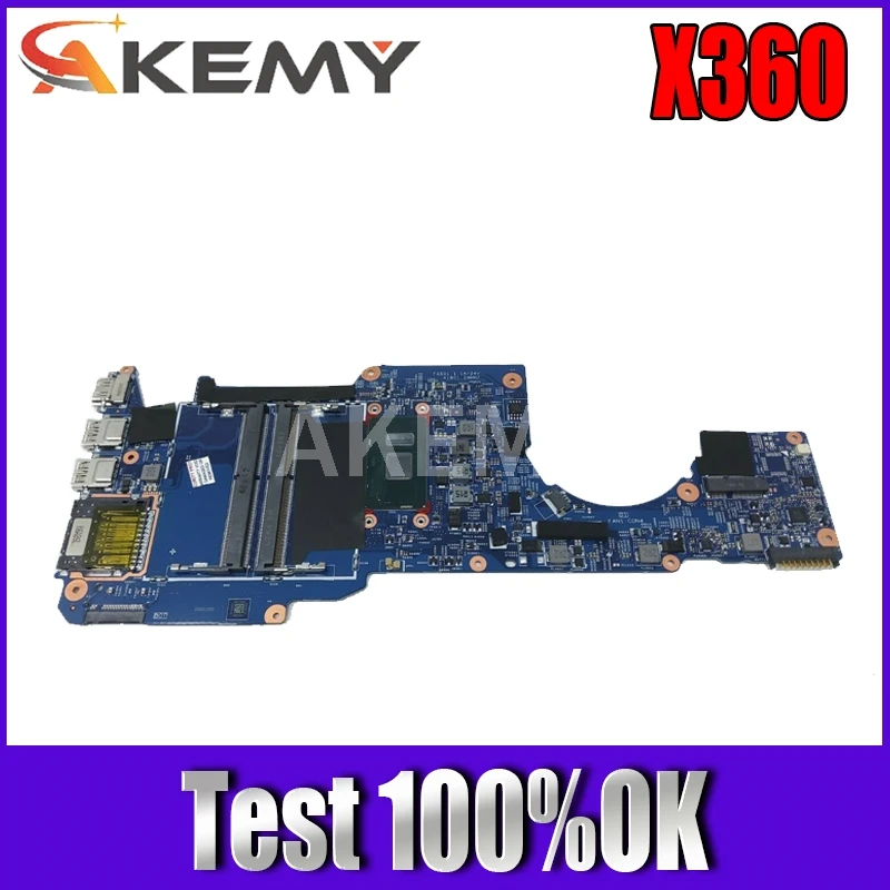 

Материнская плата Akemy для ноутбука HP Envy X360 13-U 13-u030TU серии 13-U009NA 855962-601 448.07M07.0011 с ЦПУ SR2EU i3-6100U