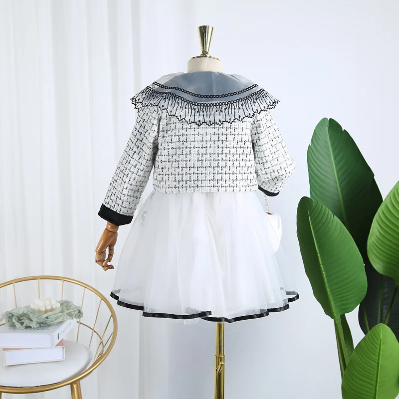 Осенний костюм для девочек Новинка 2019 года Женское пальто с отворотами и