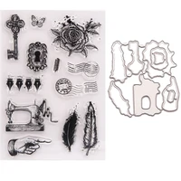 t1747 silicone clear stamps for scrapbooking article decoration embossing folder craft rubber stamp tools new