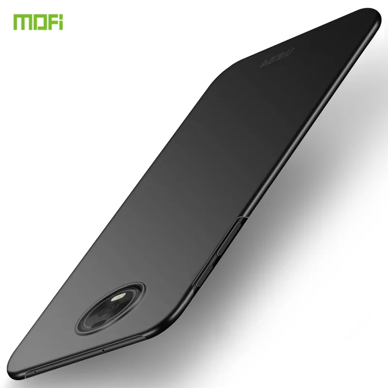 Черный Чехол MOFi для Motorola Moto Z4, жесткий Роскошный защитный чехол для Motorola Moto Z4, чехол для телефона - Цвет: Черный