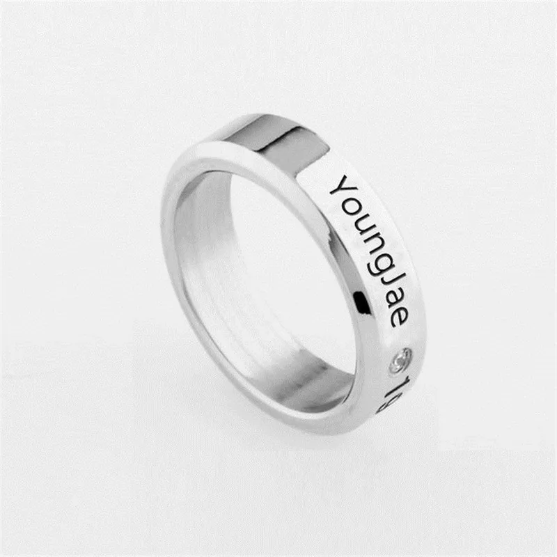 Кольцо KPOP из титановой стали кольцо на палец ювелирные изделия JB Jackson Mark bamboo