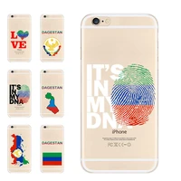 transparent tpu phone cases for iphone 6 7 8 s xr x plus 11 pro max se2 dagestan national flag coat of arms