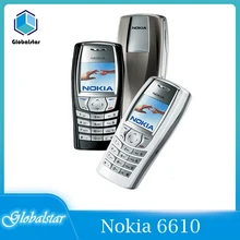Nokia 6610i Refurbished Original unlocked Nokia 6610i Unlocked GSM Bar Mobile phone Suppport English/Russian/Arabic Keyboard