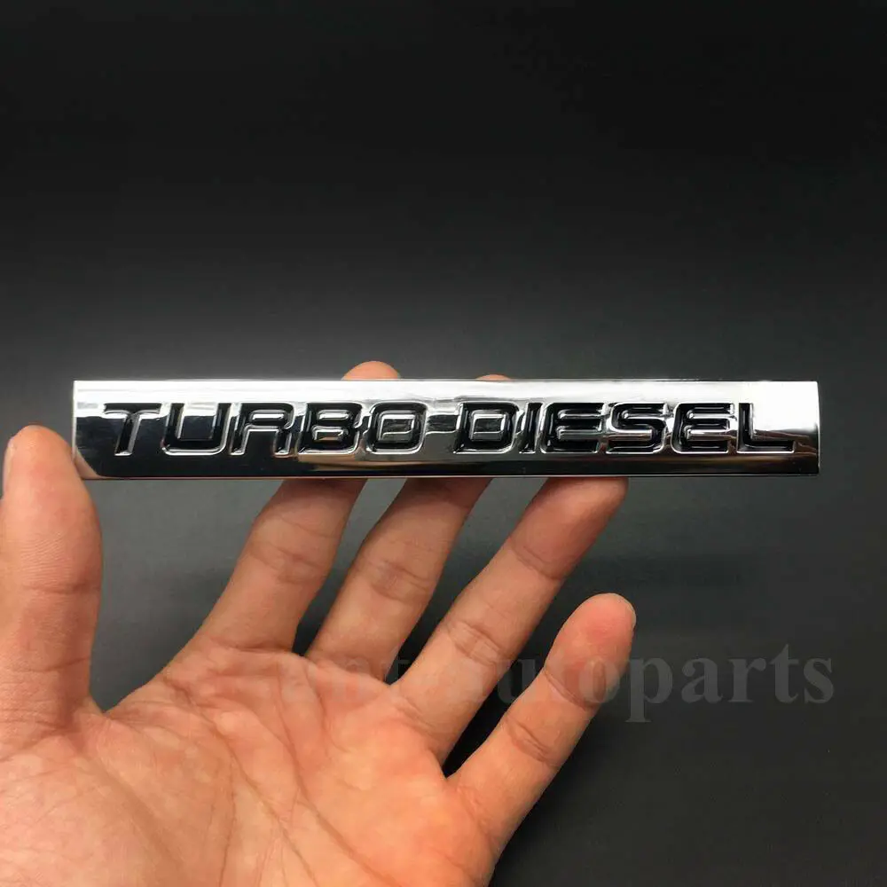 Новый металлический хром TURBO DIESEL Автомобильная эмблема задний багажник значок