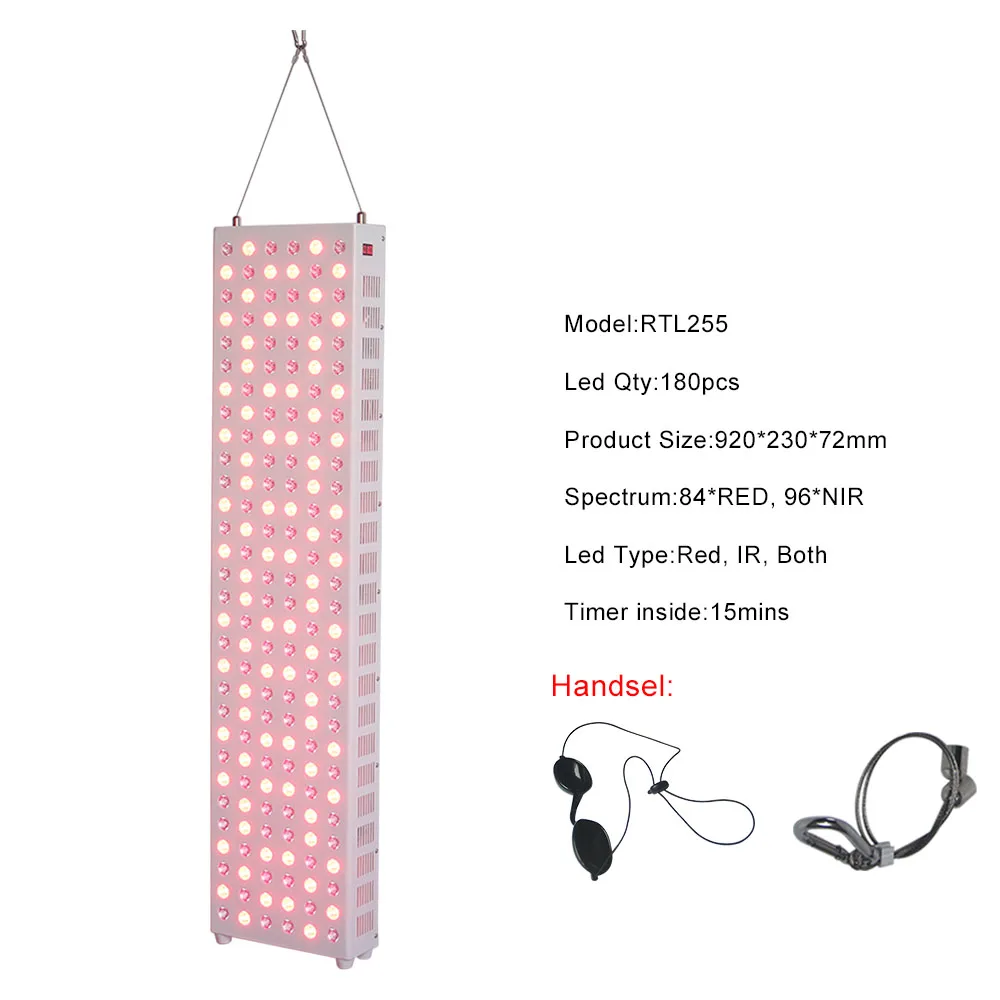 RTL255 Idea светильник 300W 360W 830nm led 660 850 led панель Красный светильник терапия TL300 для кожи и тела - Испускаемый цвет: RTL255