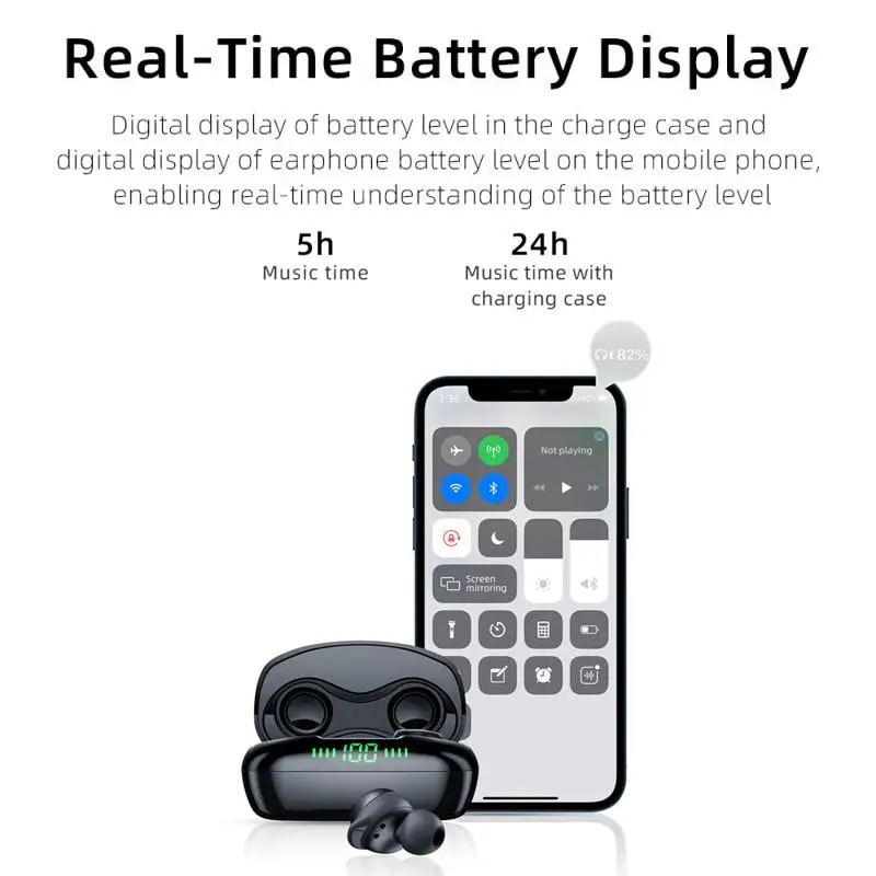 Essager гарнитура T22 наушники вкладыши TWS True Беспроводной громкой связи Bluetooth с