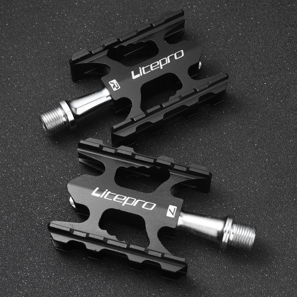 

Ультралегкая педаль из алюминиевого сплава, велосипедная педаль, складная велосипедная педаль, аксессуар (черный)