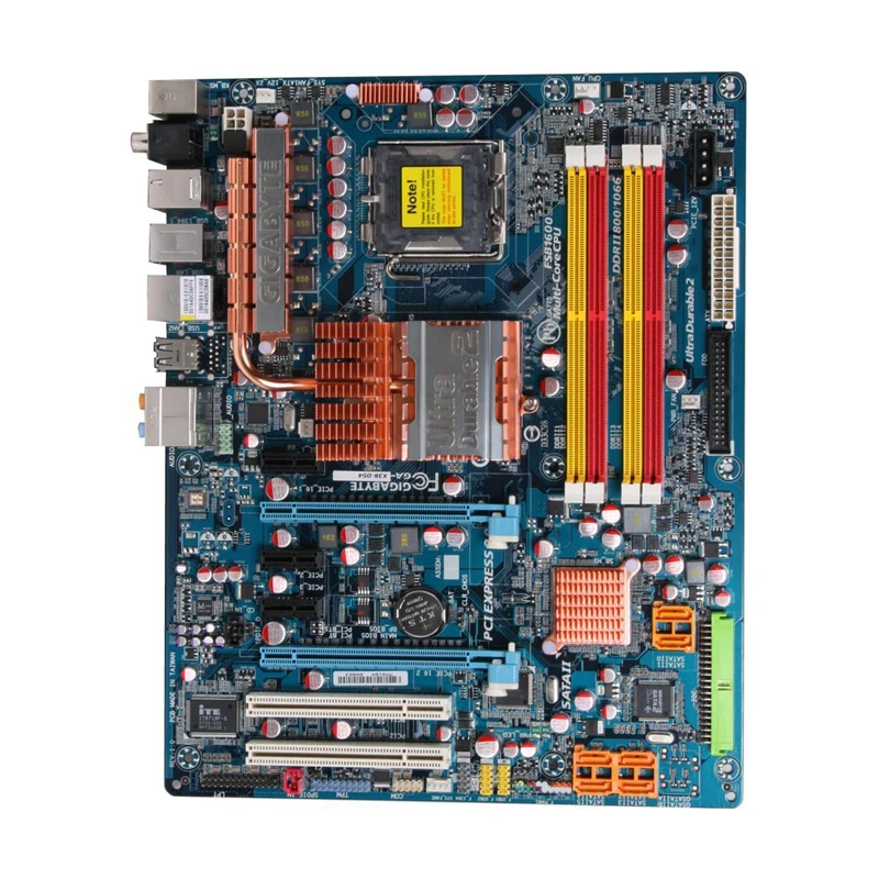 

Оригинальная десктопная Материнская плата GIGABYTE LGA 775 Intel X38 DDR2 8 Гб Core 2 Duo E8400 E8600 процессоры PCI-E 2,0x16 ATX