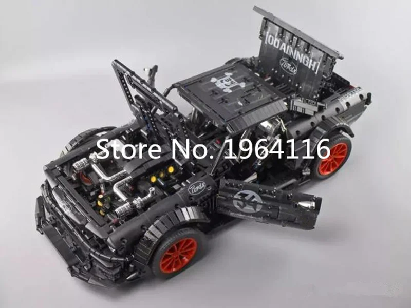 Новинка 23009 техническая серия Ford Mustang Hoonicorn RTR V2 модель автомобиля набор