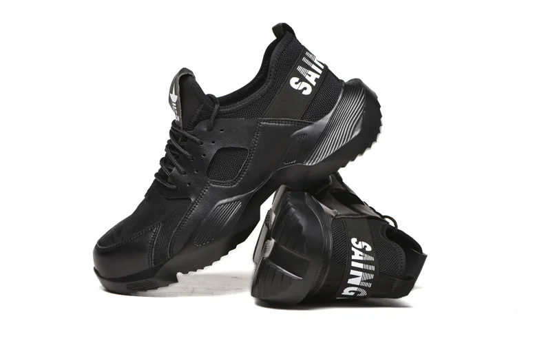 Men's Steel Toe Work Safety Shoes Casual Breathable Outdoor Sneakers Puncture Proof Boots Comfortable Industrial Shoes for Men