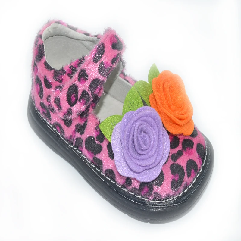 

baby girls shoes leopard printed fabric brown hot pink red black white toddler flat sole for girls sale discount little girl one