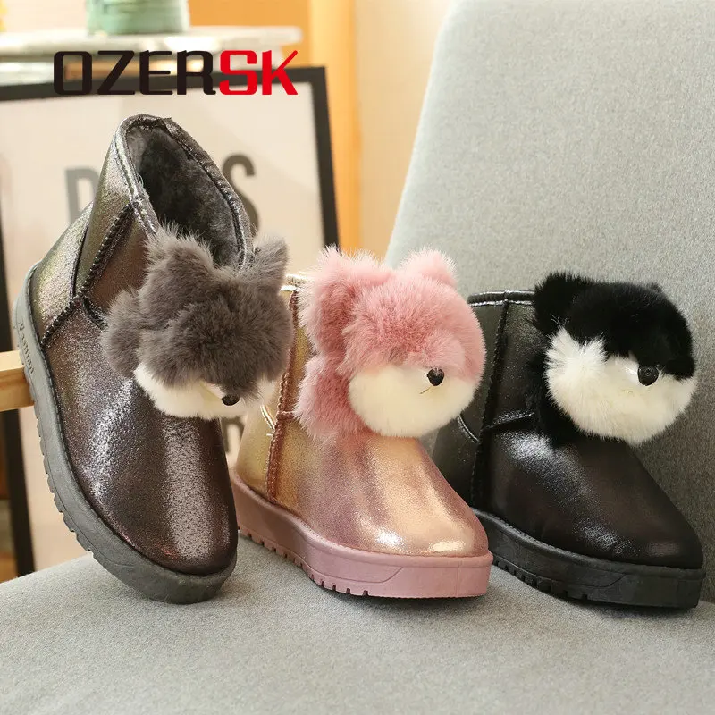 OZERSK Brand Hot Sale Winter Fur Snow Woman Boots Fashion Supper Warm Shoes Ankle Comfortable For Size 35~40 | Обувь