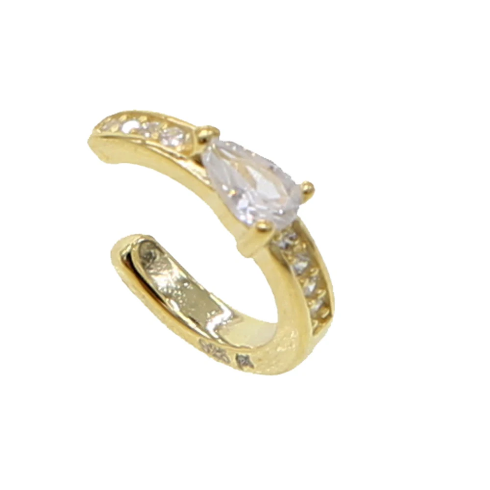 1 шт. женские серьги-каффы из серебра 100% пробы с фианитом | Украшения и аксессуары