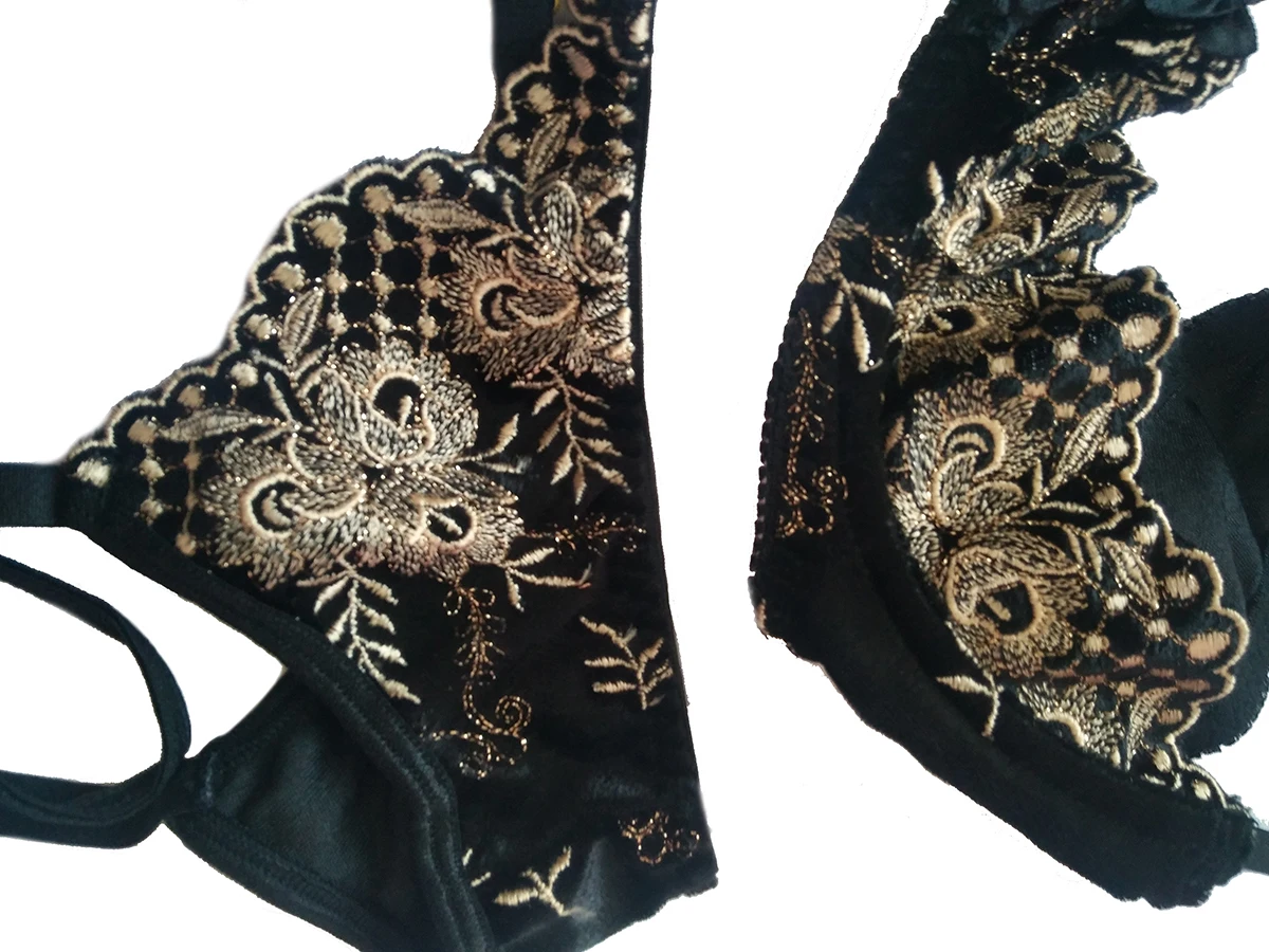 Женский ультратонкий бюстгальтер пуш ап Винтажный французский без косточек с