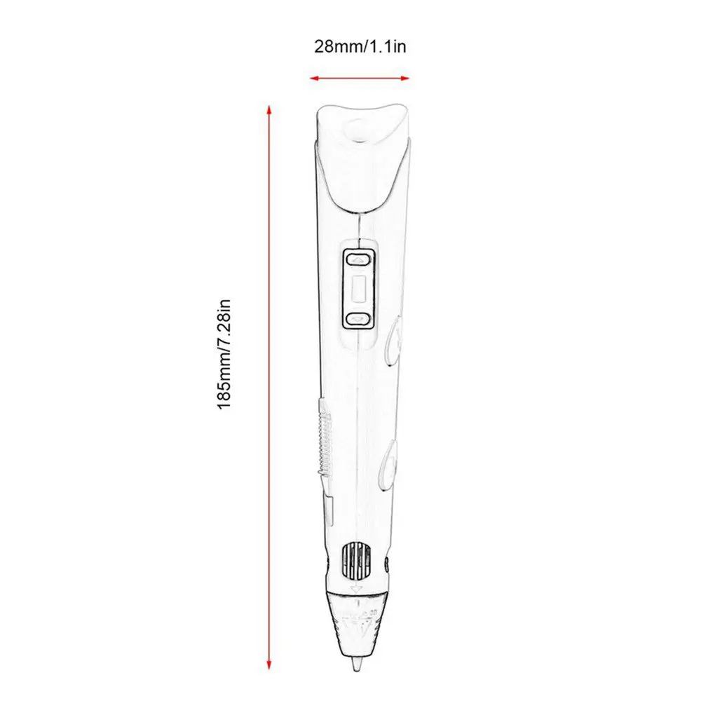 

3D Printing Pen 12V 3D Pen Pencil 3D Drawing Pen Stift PLA Filament For Kid Child Education Hobbies Drawing Toys Birthday Gifts