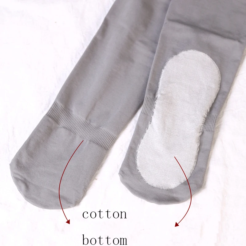 Весна Осень женская одежда Чулки 120D плотные тонкие колготки Пуш-ап бедра гладкая