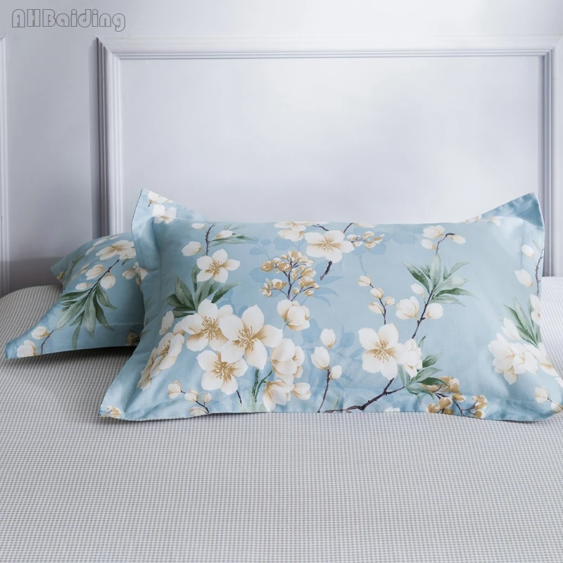 Домашний текстиль белая груша цветок наволочка с принтом одна пара хлопок наволочка 48x74 см спальное постельное белье без наполнения
