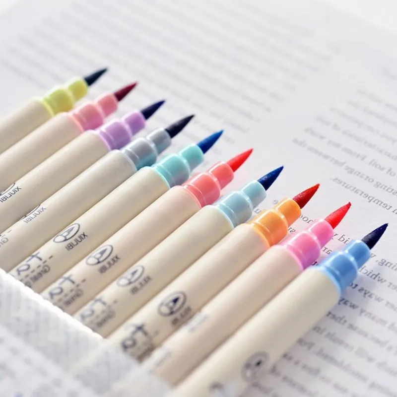 10 шт. разноцветные акварельные фломастеры для рисования | Канцтовары офиса и дома