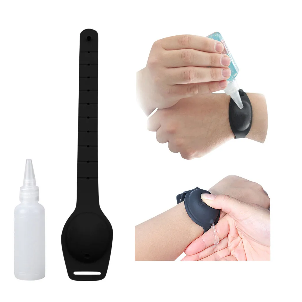 #45 1pc Portable Sillicone Soap Bracelet Wristband Hand Dispenser Band Squeezes Bottle Cleaning Gel Refillable | Дом и сад