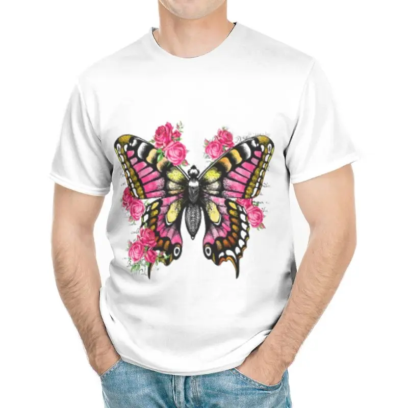 

Men WomenPhoto Shirt, Butterfly Crewneck Short Sleeve, Casual Tops Tee Shirtsfor Grandpa Gift for Anniversary white x-large"]