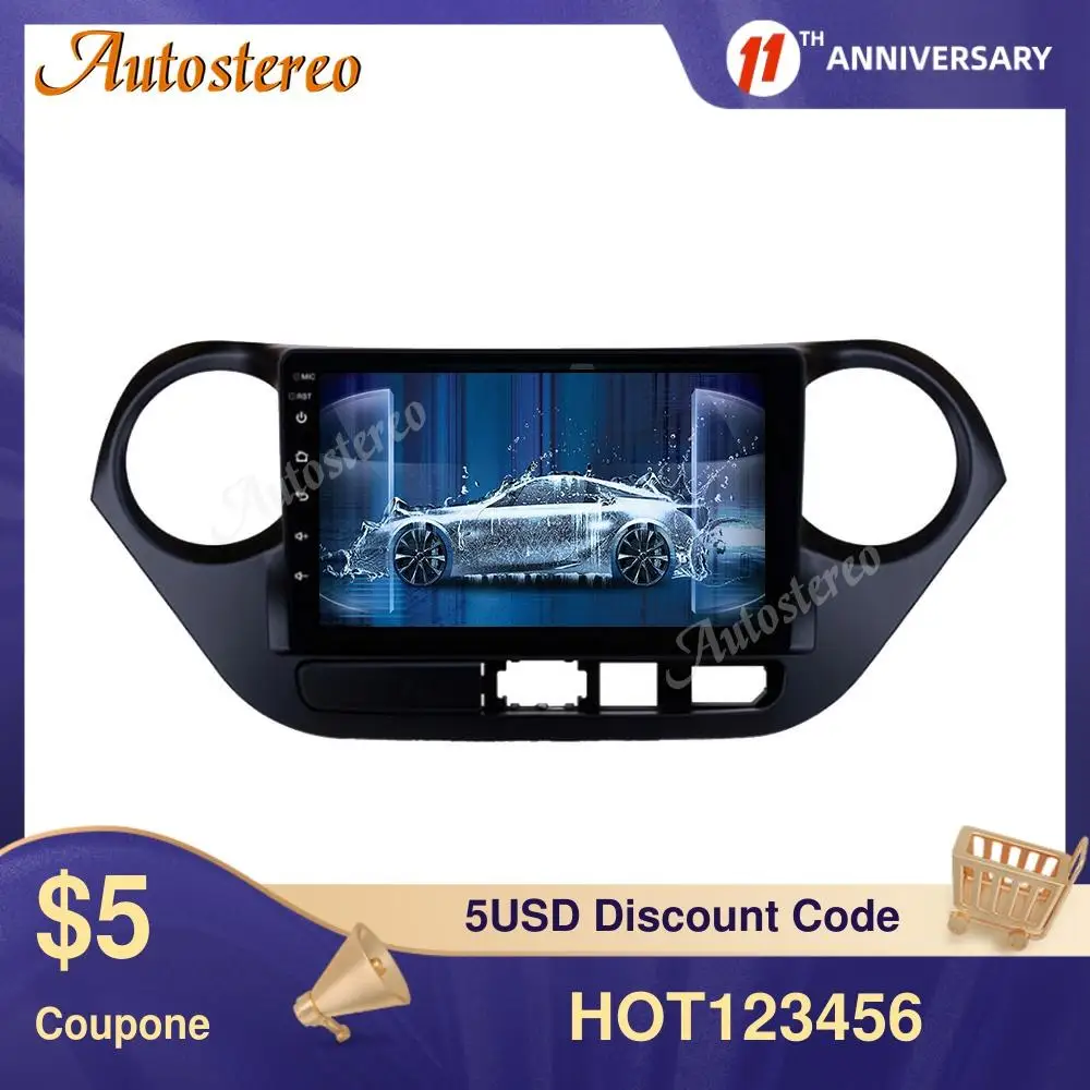 

Автомагнитола для Hyundai I10 2018-2019 LHD, стерео, мультимедийный плеер, головное устройство, Android 10,0, 64 ГБ, автомобильный GPS-навигатор, автомобильный ...