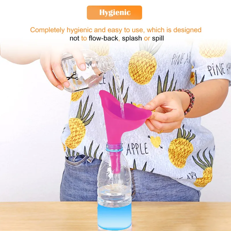 

1PC New Portable Women Camping Urine Device Funnel Urinal Female Soft Travel Urination Toilet Women Stand Up Pee Portable Urinal