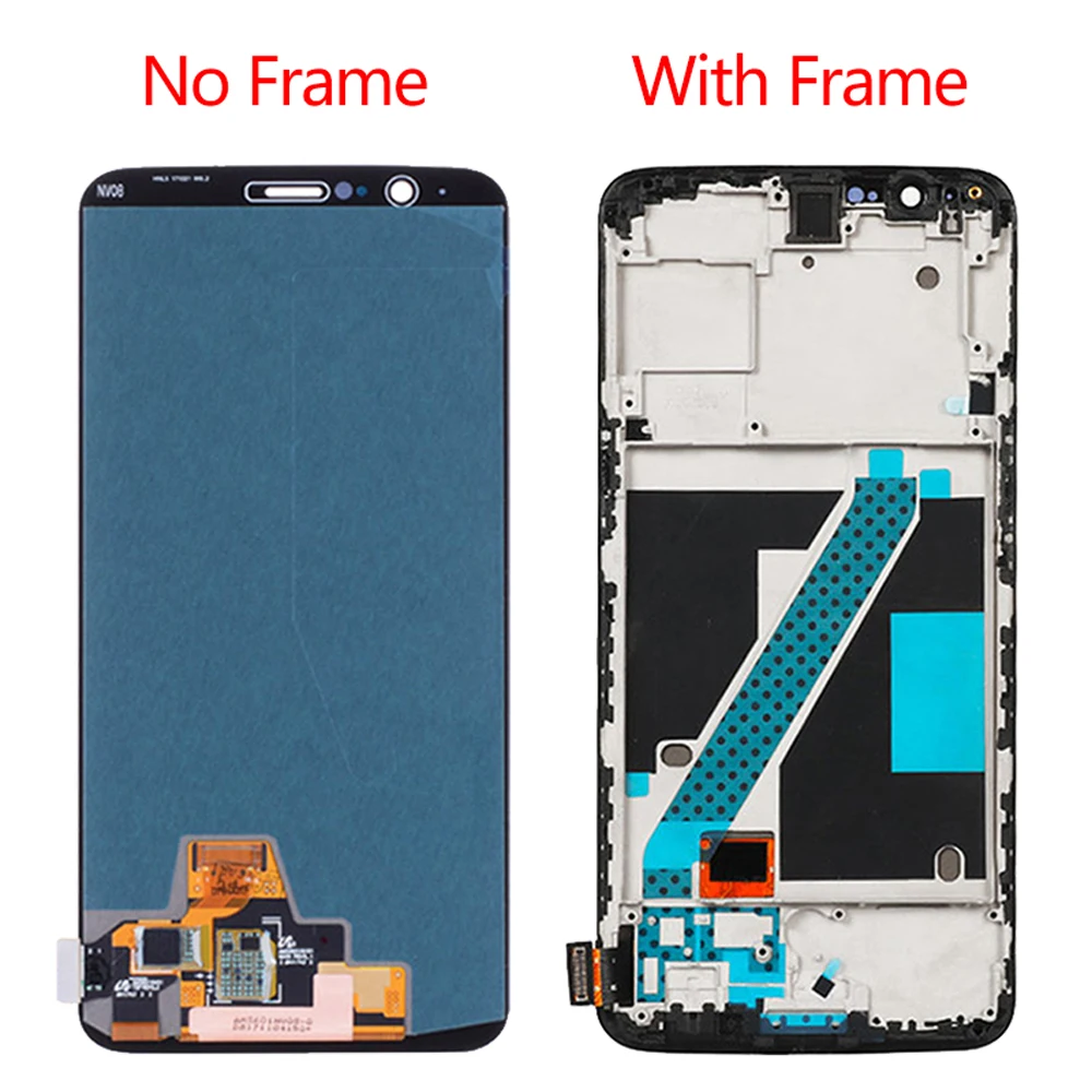Оригинальный сенсорный ЖК-экран 6 01 дюйма для Oneplus 5 T 1 + сменный ЖК-дисплей с рамкой