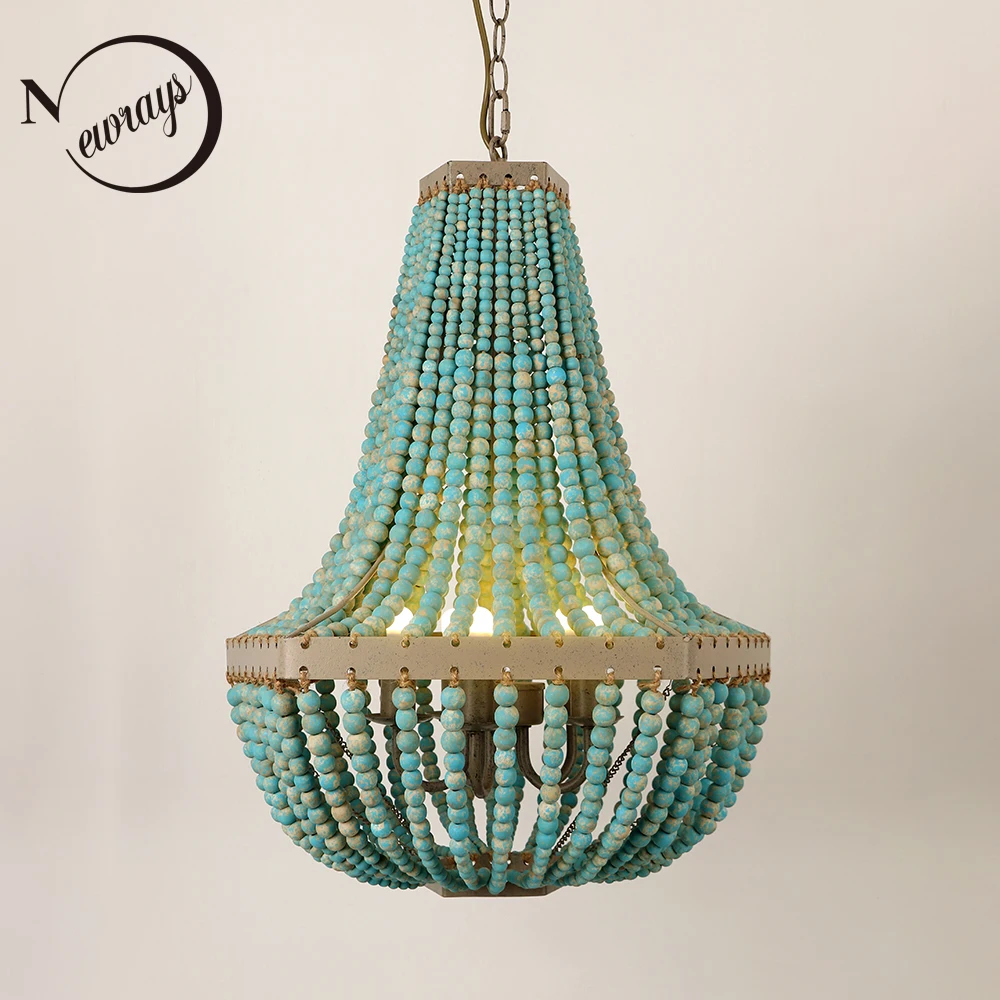 Антикварные металлические деревянные бусины в форме пятиугольника E14