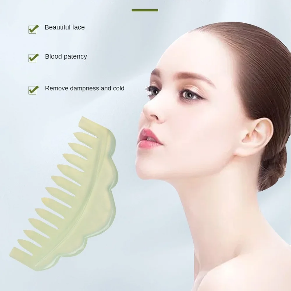 

Natural jade lace massage comb, head massage comb, portable comb massage the scalp and promote blood circulation body massager