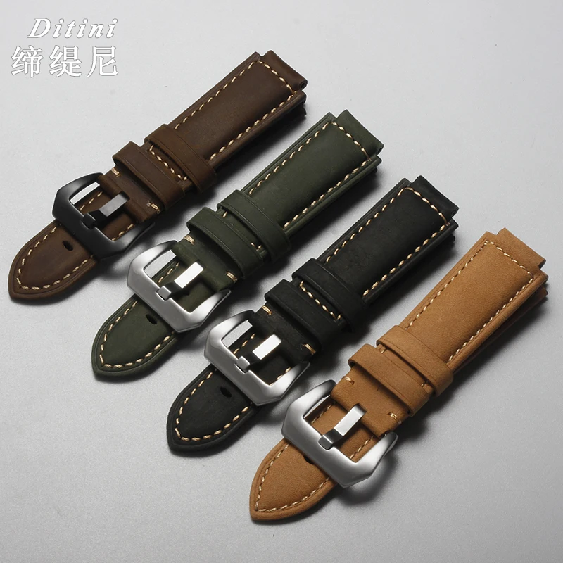 Ремешок из нубука для часов timex watch T2N721 T2N720 739 TW2T6300 24*16 мм|Ремешки часов| |