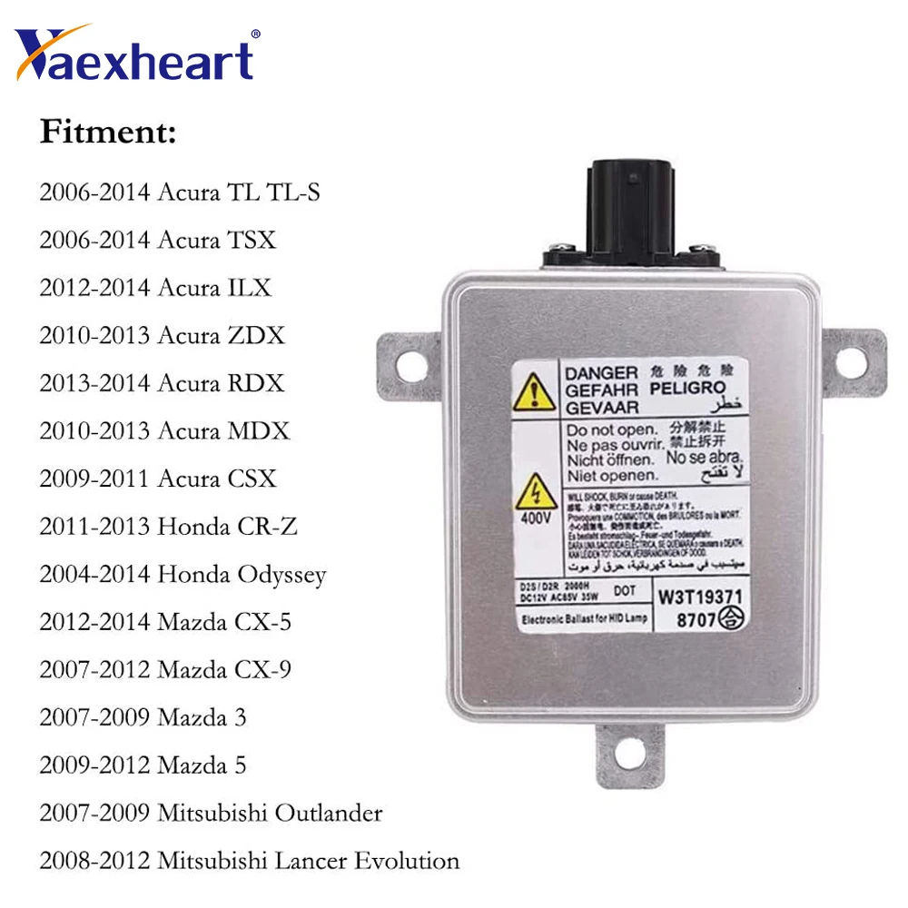 

Ксеноновый балласт для фар, воспламенитель и лампа D2S W3T19371 W3T16271 W3T20671 W3T20971 для Acura TL TL-S TSX ILX ZDX RDX MDX CSX