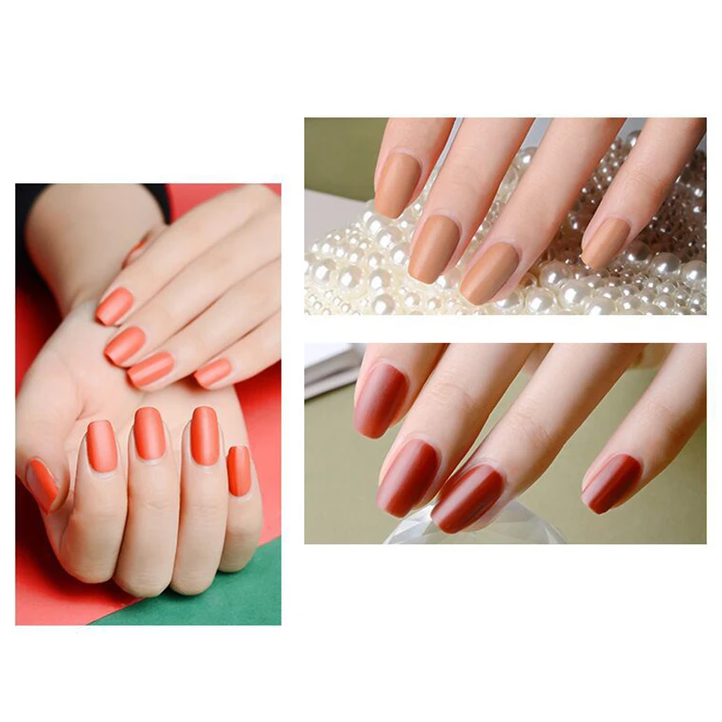 Матовый набор гель лаков для ногтей пастельный красный желтый небесно голубой