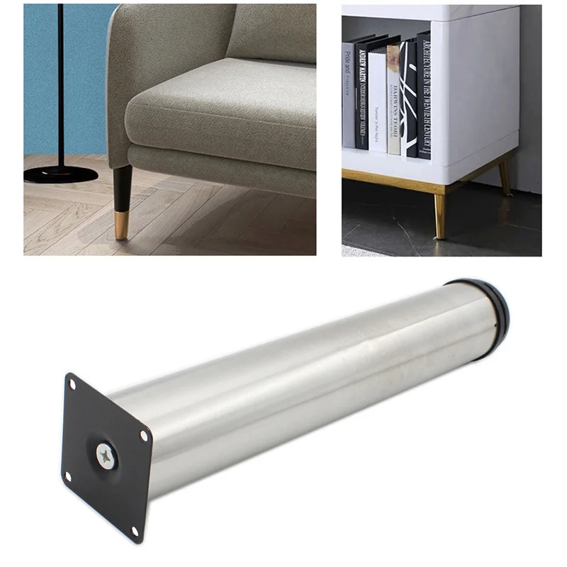 

4Pack Adjustable Furniture Leg,Heavy Duty Stainless Steel Furniture Foot Upgraded Thickened Metal Leg for Table Sofa Bed Cabinet