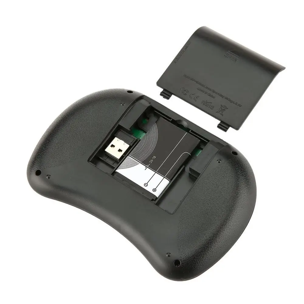 

2.4GHz 92 Keys DPI Adjustable Wireless Keyboard English Air Mouse with Touchpad for Laptop TV Android TV Box use AAA Battery