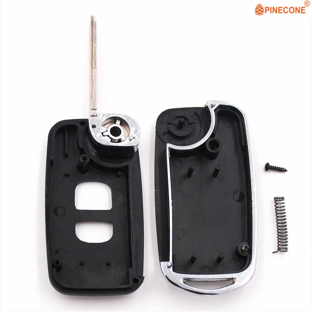 PINECONE for Mazda 2 3 6 323 626 2 Button Key Modified Flip Folding Car Key Fob Shell Case images - 6