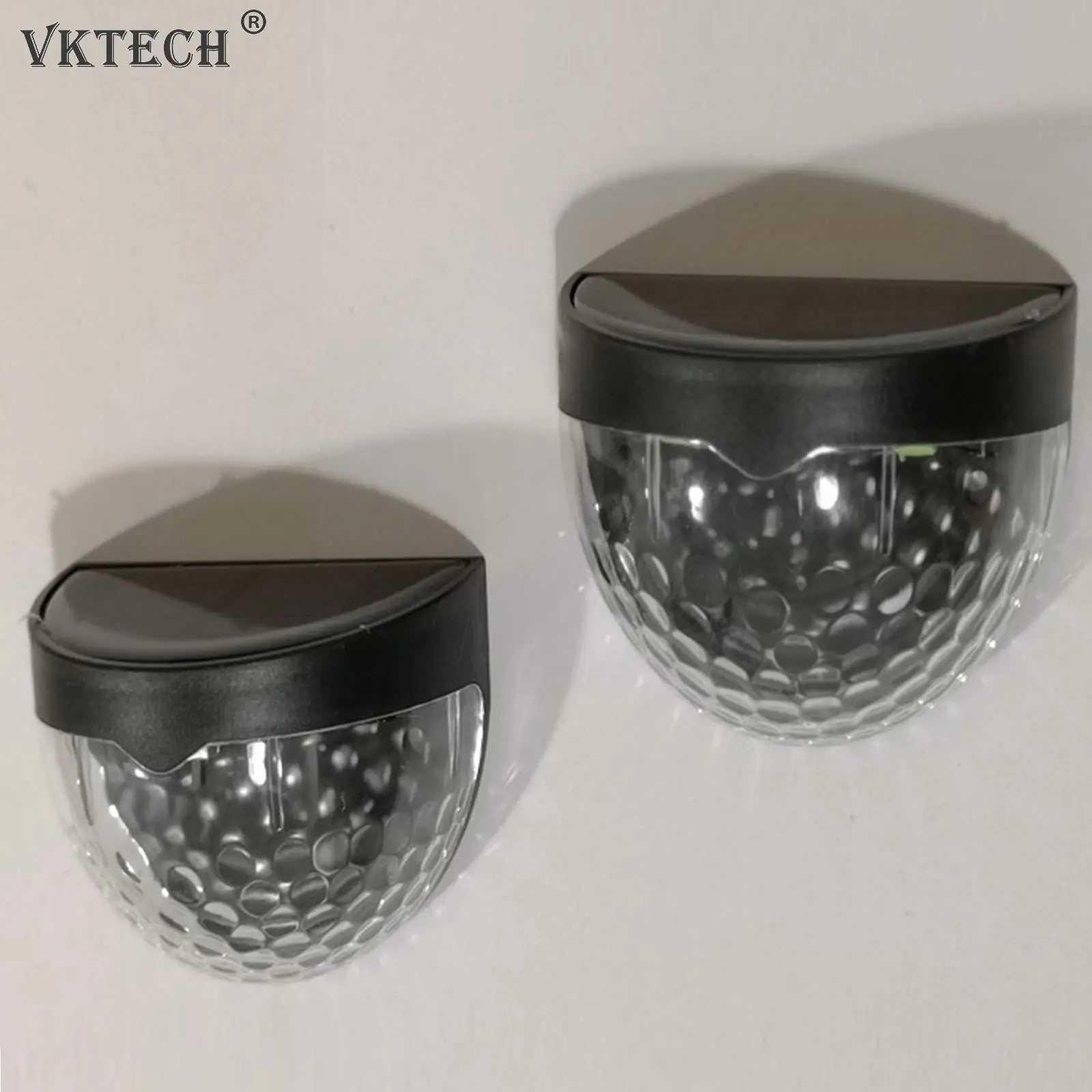 

6 LED Solar Wall Lamp Semicircular Stair Light Courtyard Garden Wall Solar Powered Lamps for Street Fench Yard Home Decor Light