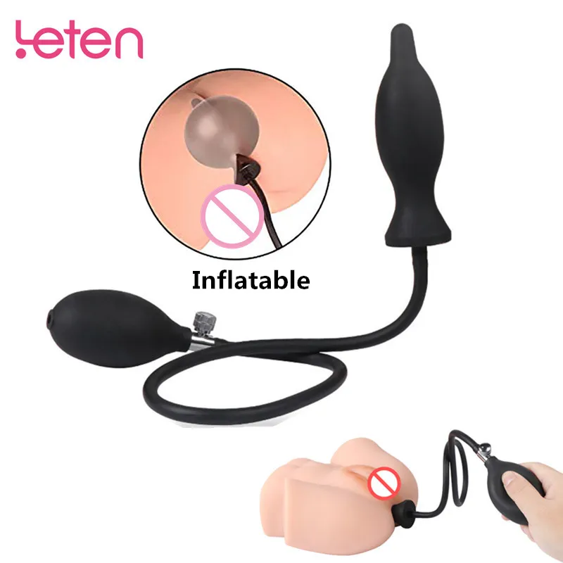 Силиконовые расширяющиеся анальные пробки массажер простаты надувной анальный