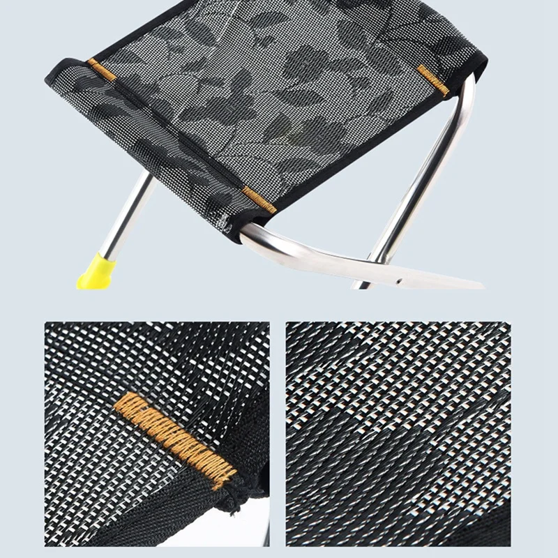 

Stainless Steel Folding Chair Folding Stool Pony Zha Portable Outdoor Camping Fishing Chair Household Stool