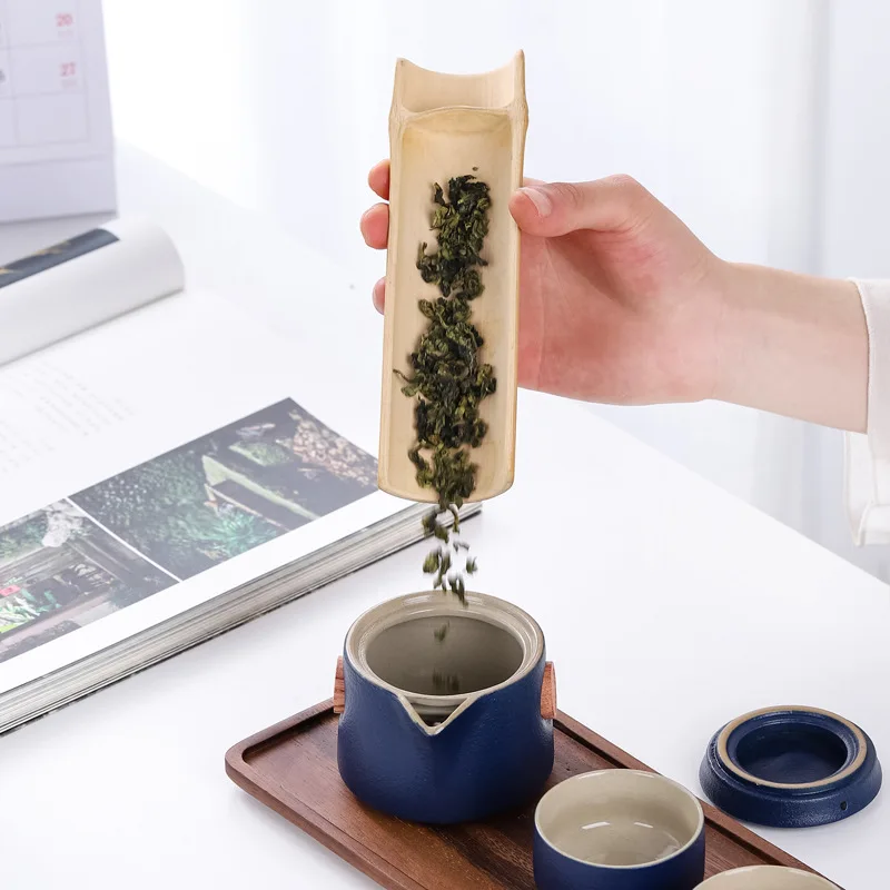 Ceramic Teapot With 2 Cups Portable Travel Tea Sets Drinkware Chinese Handmade Quality Gifts for Friend Teaware Kung Fu | Дом и сад