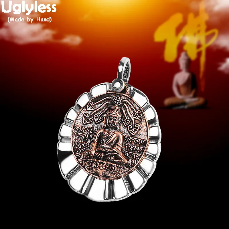 Безглицые гибкие 2 ломтика медали подвески Будды для мужчин религиозные подарки