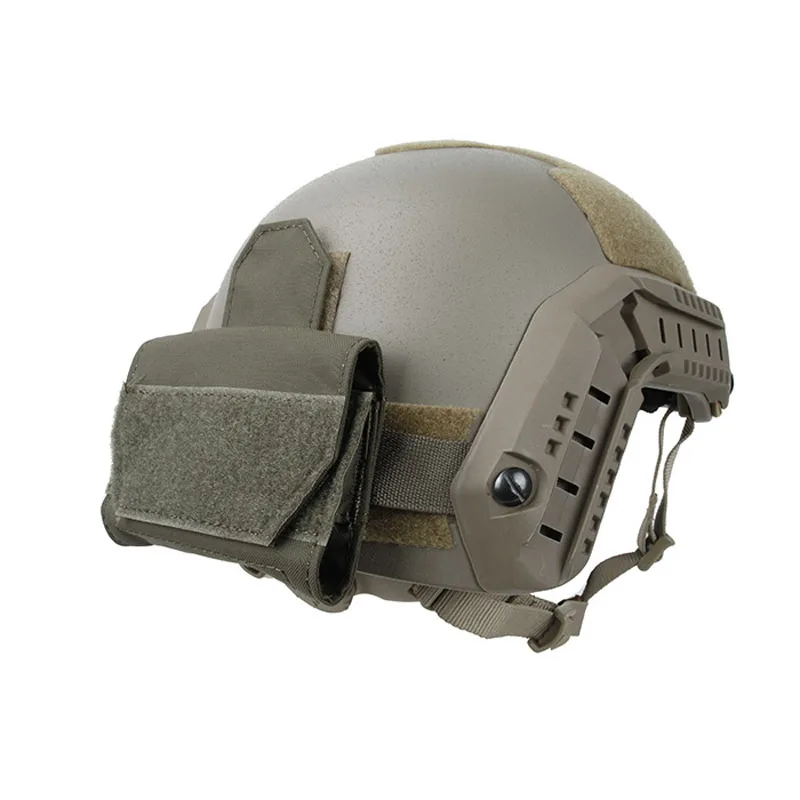 

Tactical Helmet Battery Pouch Case Helmet RG/CB Paste attached Pouch Battery Storage Bag