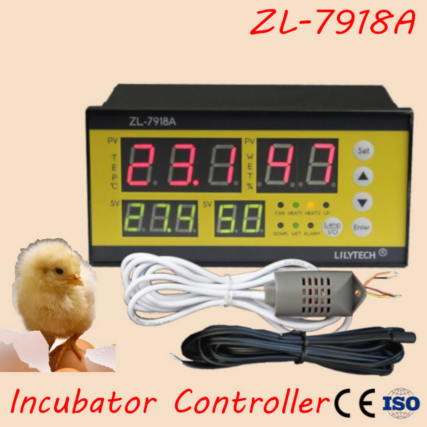 Zl-7918A AC 100-240V 50/60Hz многофункциональный автоматический инкубатор контроллер